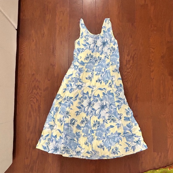 3 Vintage 90s Midi Floral Sundresses Express Friends Rayon Column Tank sz Medium - Picture 3 of 7